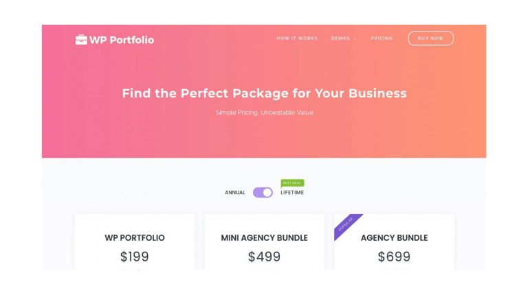 WordPress portfolio plugin