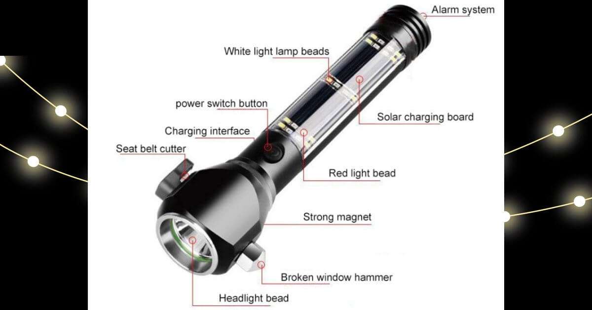 Multifunction flashlight is a dependable light source in an emergency