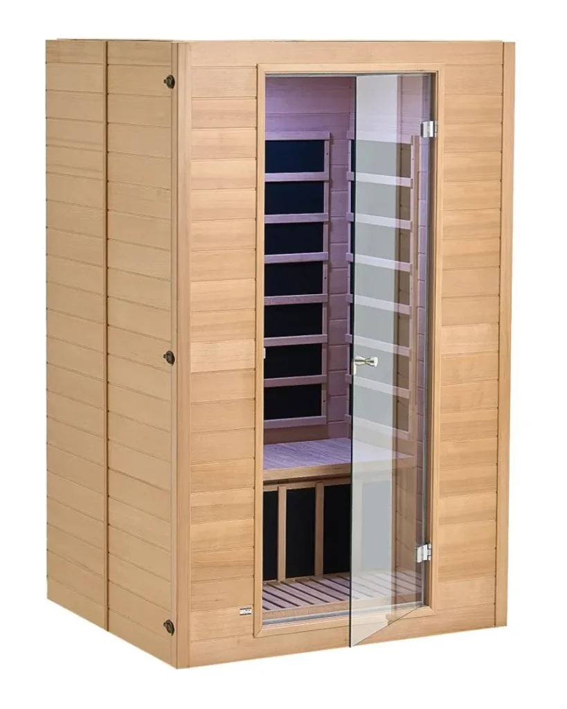 Infrared Therapy Sauna for Home - 2 Person Indoor Sauna - Hemlock Wood
