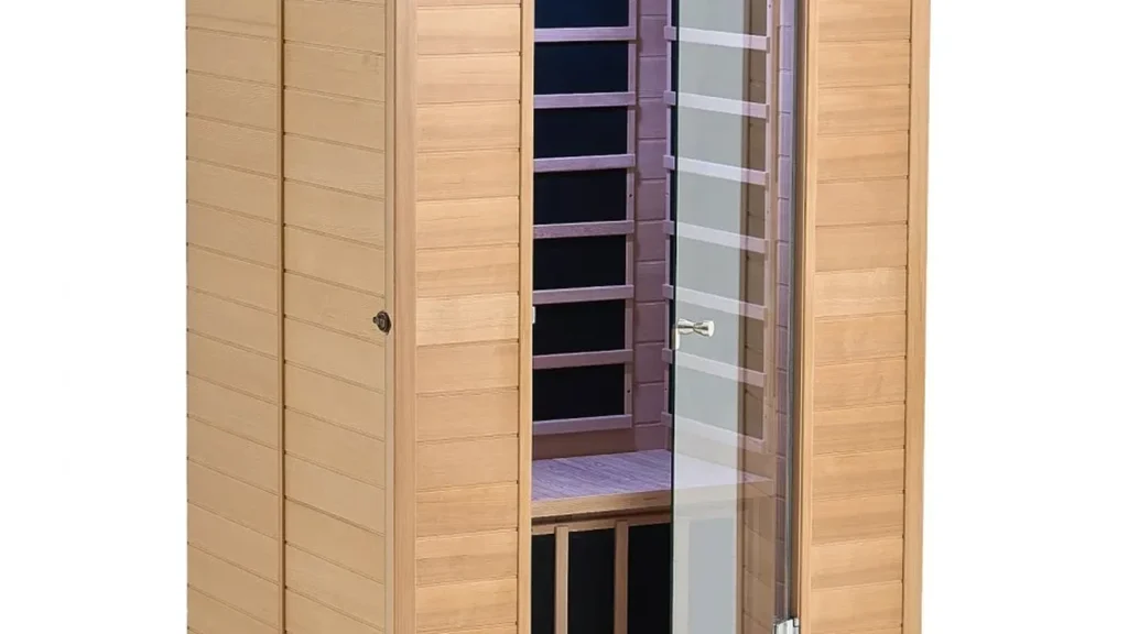 Infrared Therapy Sauna for Home - 2 Person Indoor Sauna - Hemlock Wood