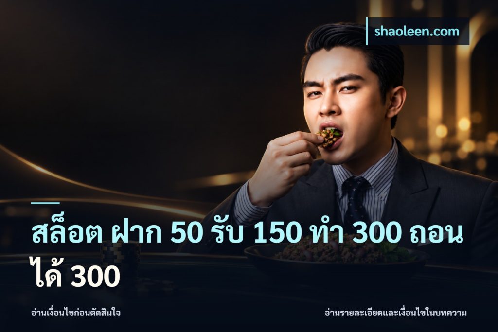 สล็อต ฝาก 50 รับ 150 ทํา 300 ถอนได้ 300