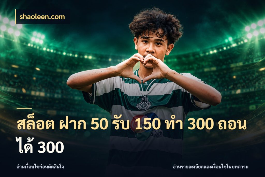 สล็อต ฝาก 50 รับ 150 ทํา 300 ถอนได้ 300 เครดิตกับรูปแบบโปรที่ตรงใจ สไตล์ shaoleen.com