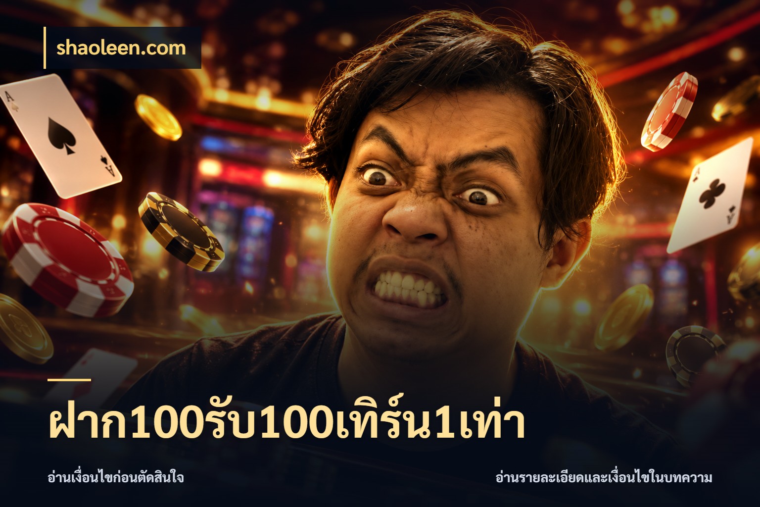 ฝาก100รับ100เทิร์น1เท่า เครดิตกับรูปแบบโปรที่ตรงใจ สไตล์ shaoleen.com