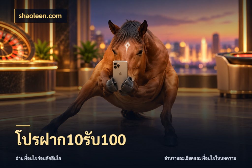 โปรฝาก10รับ100 shaoleen.com โปรกับเกมที่ชอบเลือกให้ตรงสไตล์
