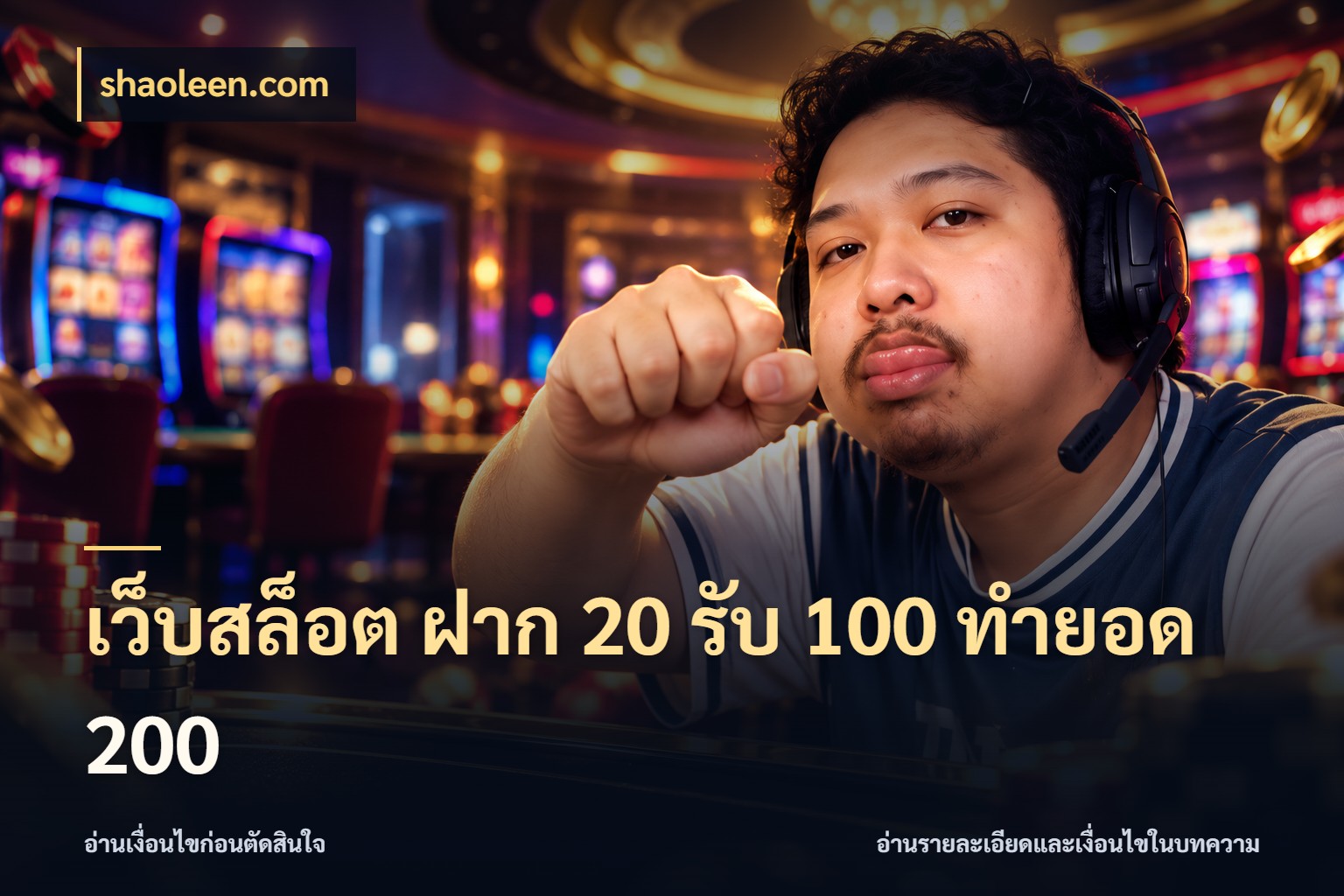 เว็บสล็อต ฝาก 20 รับ 100 ทำยอด 200 shaoleen.com เครดิตกับรูปแบบโปรที่ตรงใจ