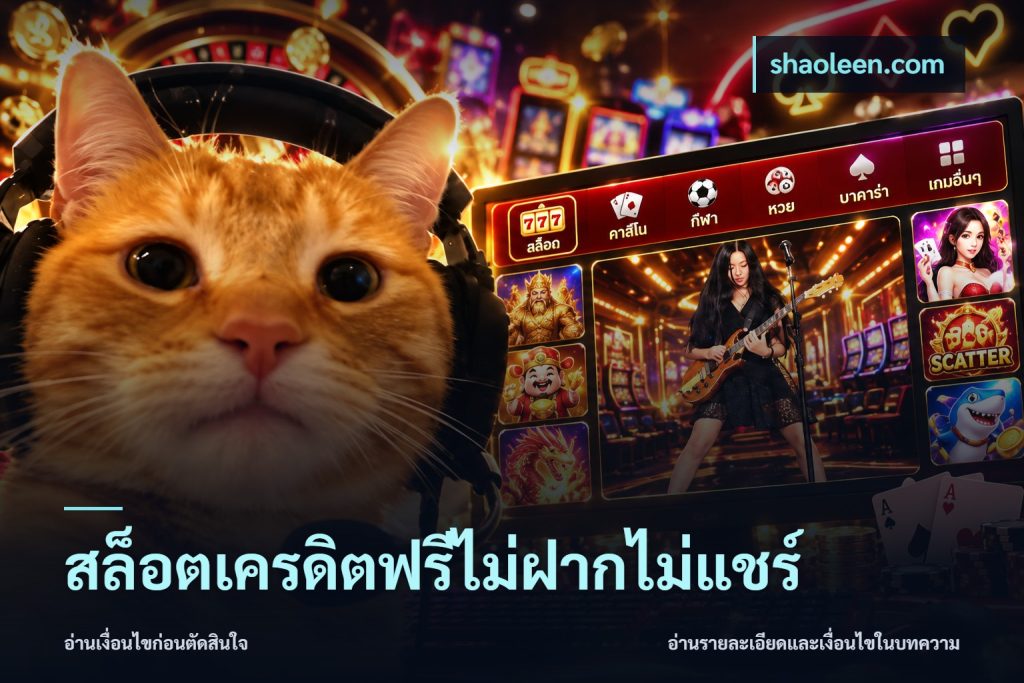 สล็อตเครดิตฟรีไม่ฝากไม่แชร์