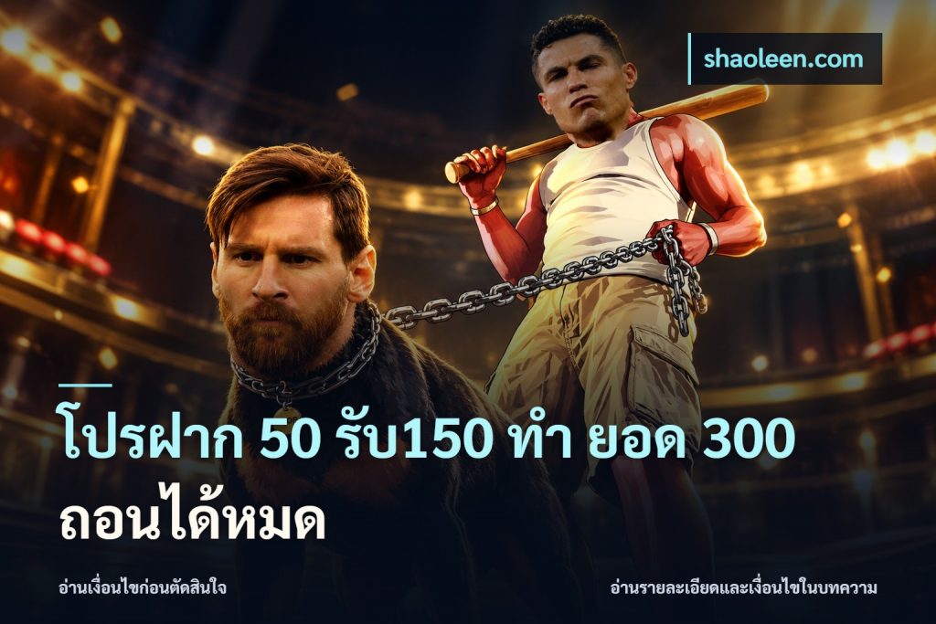 โปรฝาก 50 รับ150 ทํา ยอด 300 ถอนได้หมด