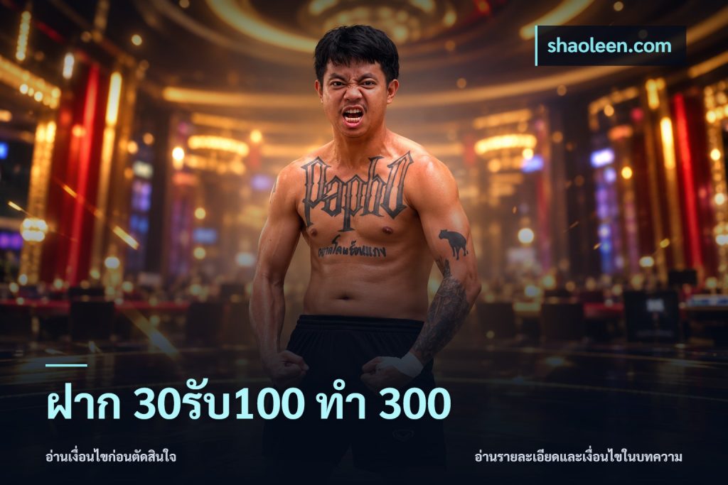 ฝาก 30รับ100 ทำ 300