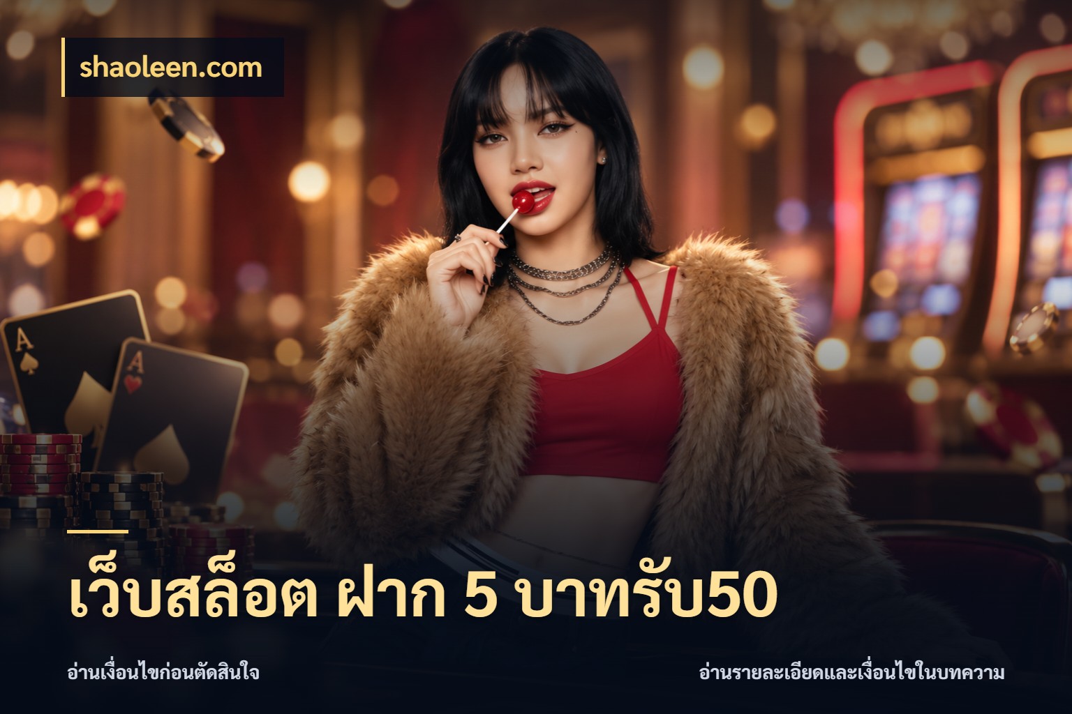 เว็บสล็อต ฝาก 5 บาทรับ50 shaoleen.com เปิดมุมโปรให้เข้ากับเกมแนวโปรด