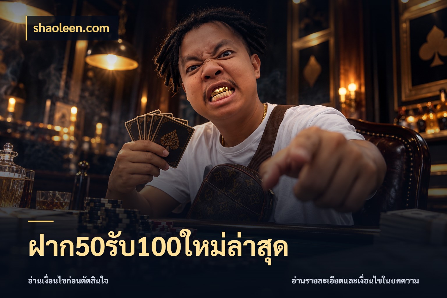 ฝาก50รับ100ใหม่ล่าสุด เปิดมุมโปรให้เข้ากับเกมแนวโปรด กับ shaoleen.com