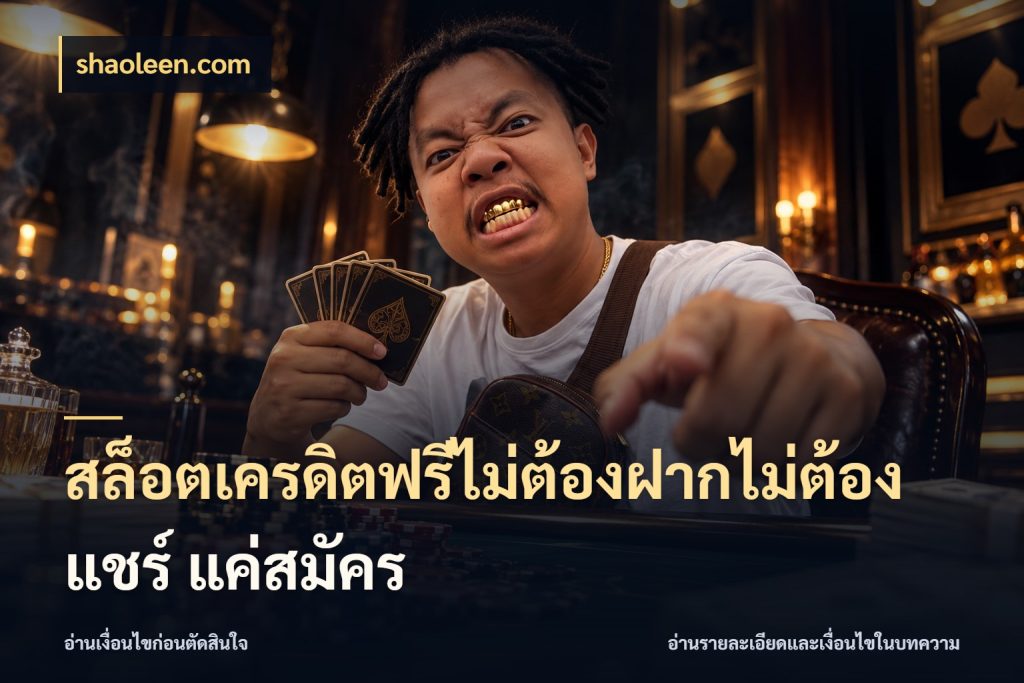 สล็อตเครดิตฟรีไม่ต้องฝากไม่ต้องแชร์ แค่สมัคร
