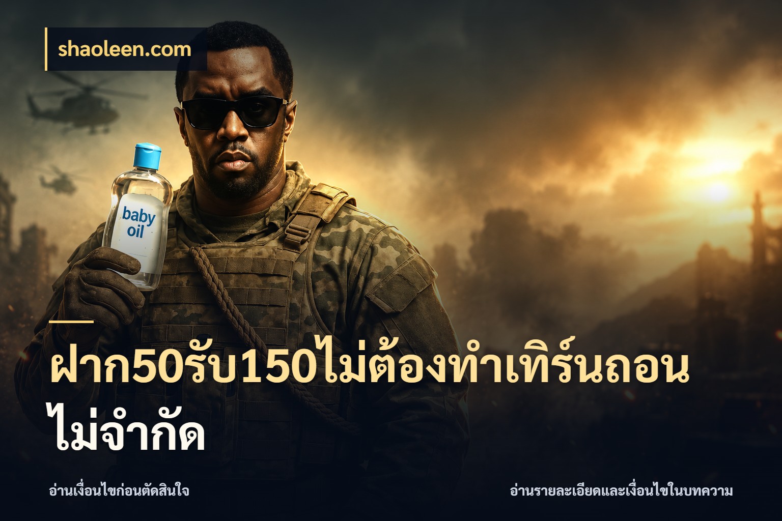 ฝาก50รับ150ไม่ต้องทําเทิร์นถอนไม่จํากัด โปรกับเกมที่ชอบเลือกให้ตรงสไตล์ ในมุม shaoleen.com