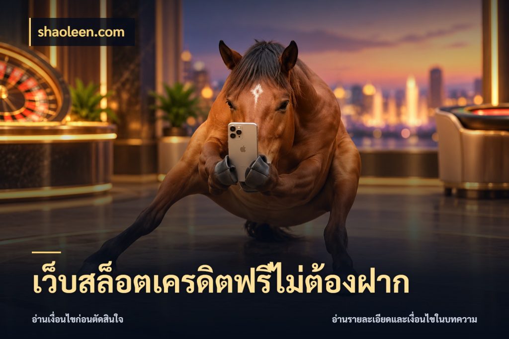 เว็บสล็อตเครดิตฟรีไม่ต้องฝาก
