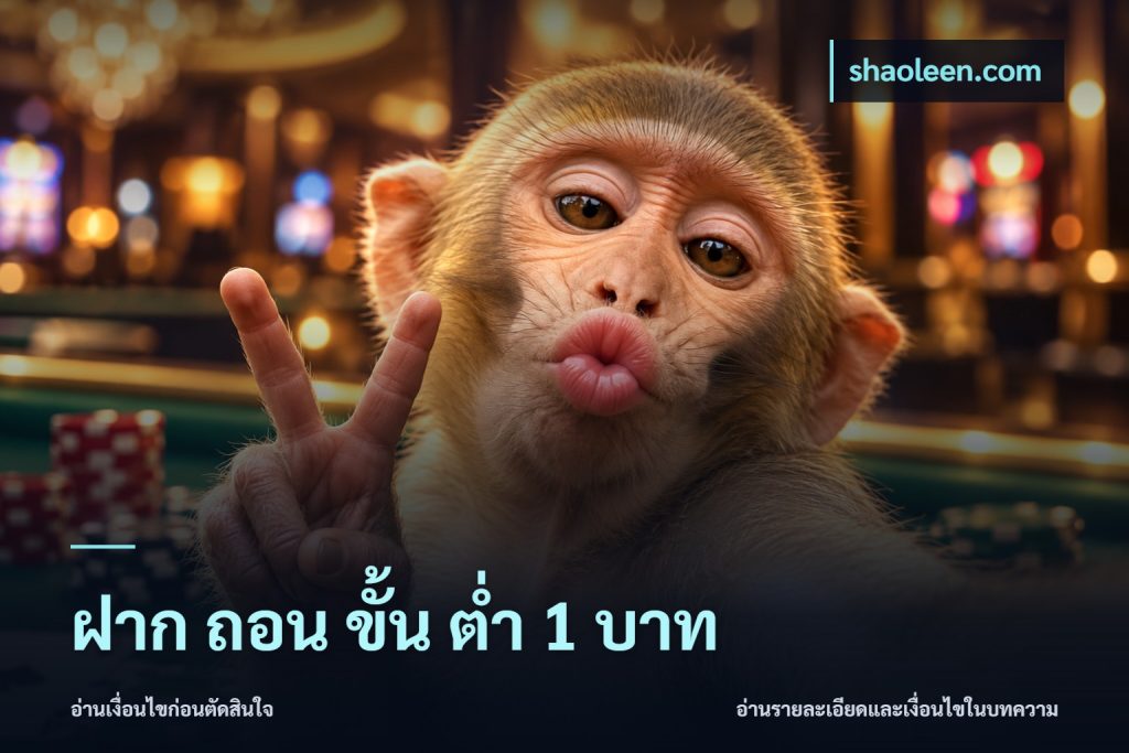 ฝาก ถอน ขั้น ต่ำ 1 บาท