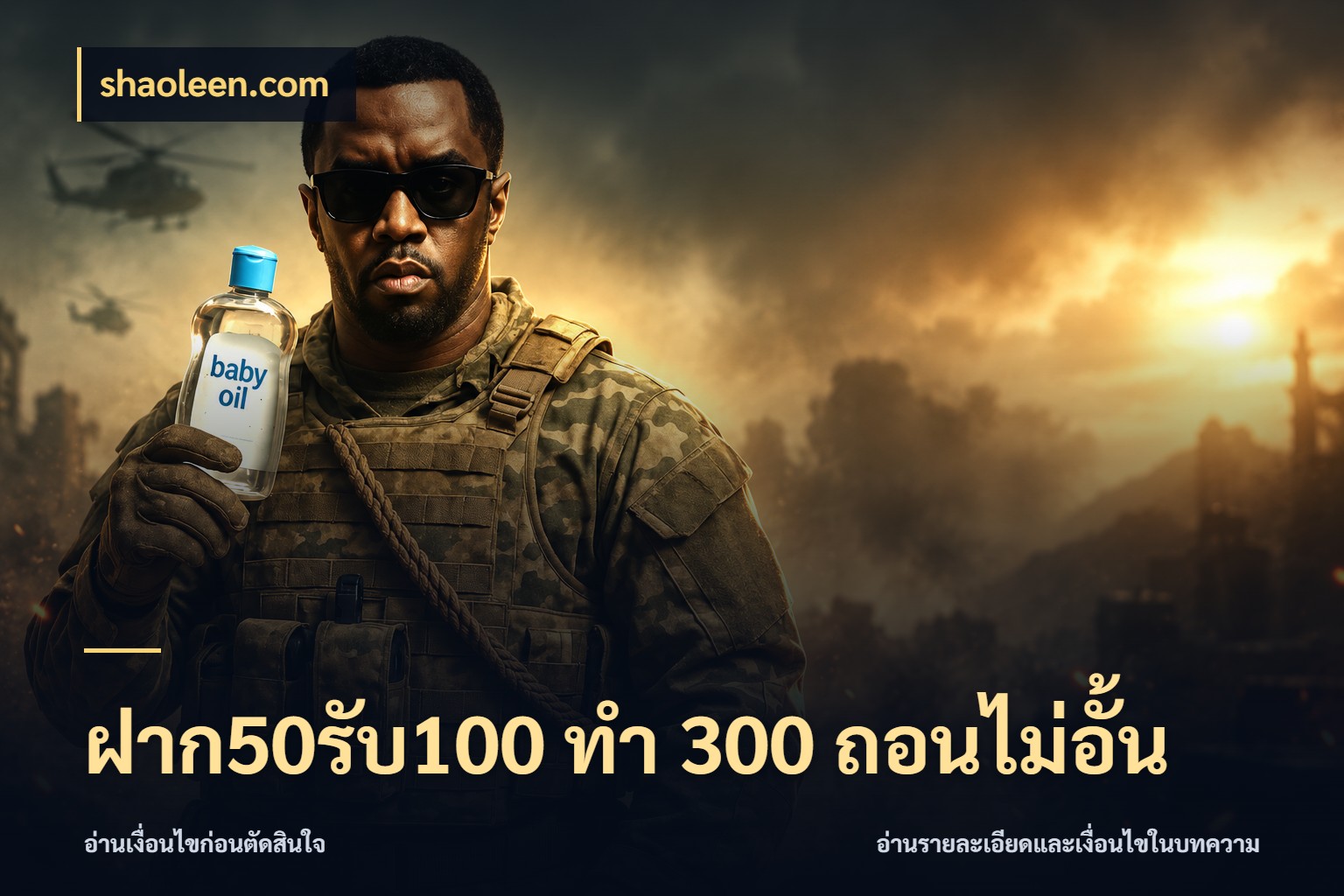 ฝาก50รับ100 ทํา 300 ถอนไม่อั้น โปรกับเกมที่ชอบเลือกให้ตรงสไตล์ ในมุม shaoleen.com