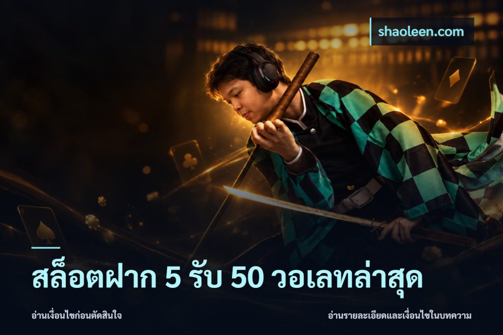 สล็อตฝาก 5 รับ 50 วอเลทล่าสุด