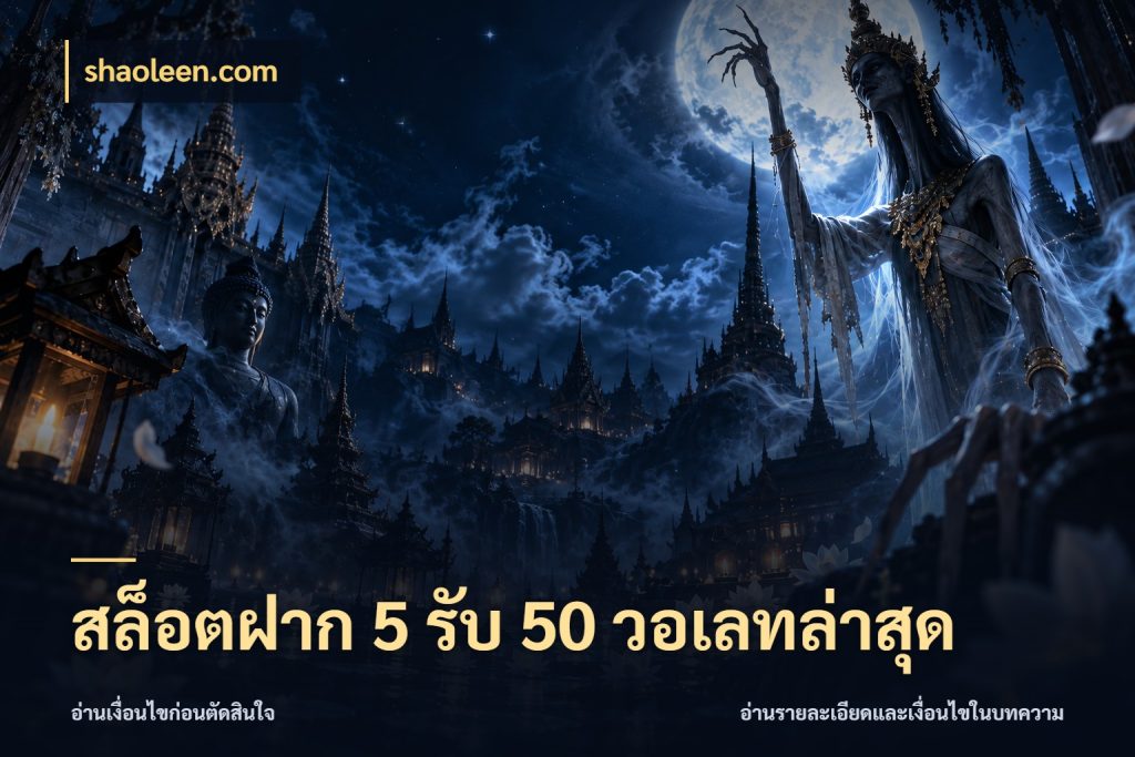 สล็อตฝาก 5 รับ 50 วอเลทล่าสุด shaoleen.com โปรกับเกมที่ชอบเลือกให้ตรงสไตล์