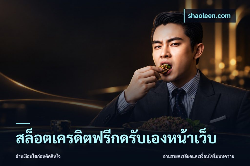 สล็อตเครดิตฟรีกดรับเองหน้าเว็บ
