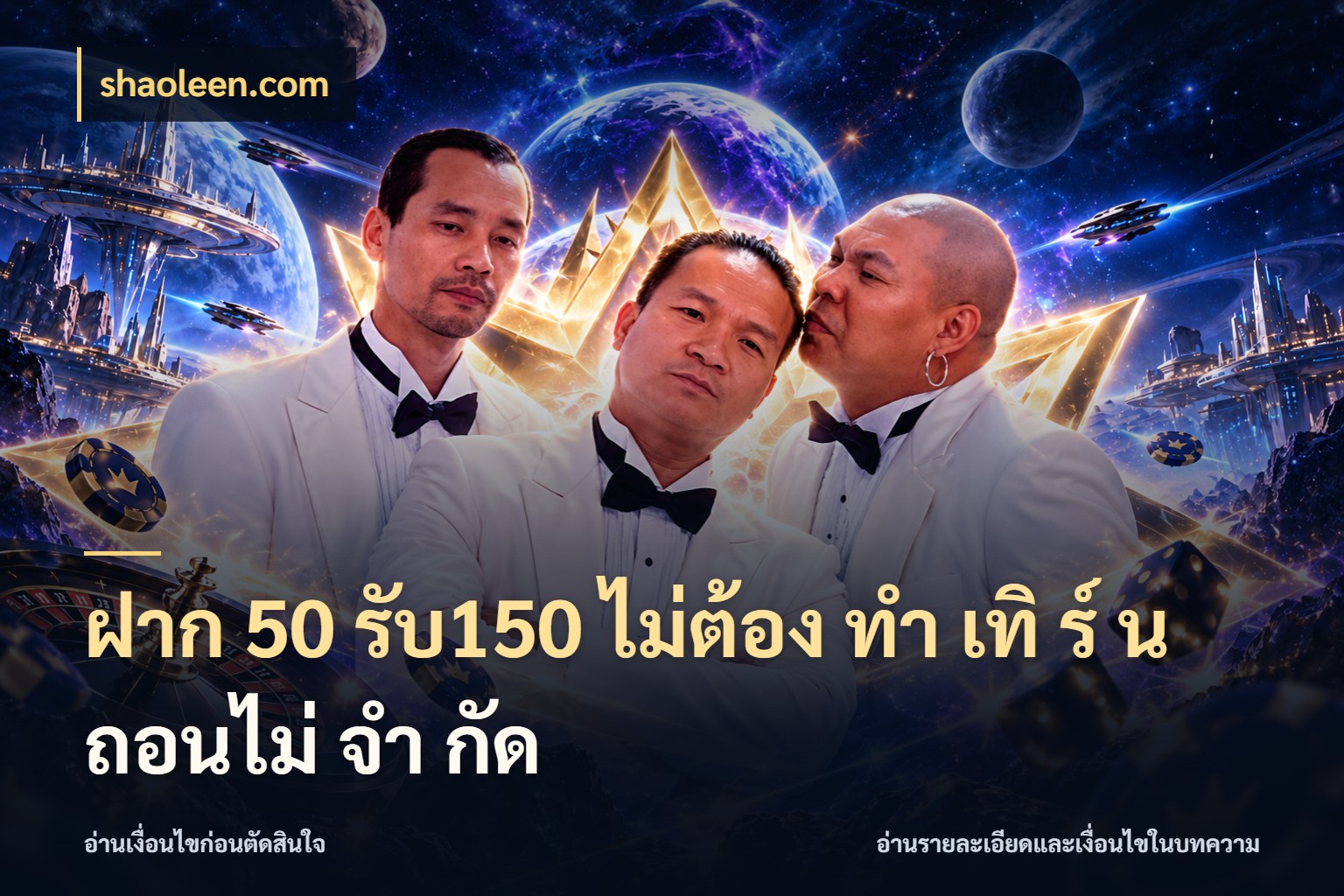 ฝาก 50 รับ150 ไม่ต้อง ทํา เทิ ร์ น ถอนไม่ จํา กัด เปิดมุมโปรให้เข้ากับเกมแนวโปรด ในมุม shaoleen.com