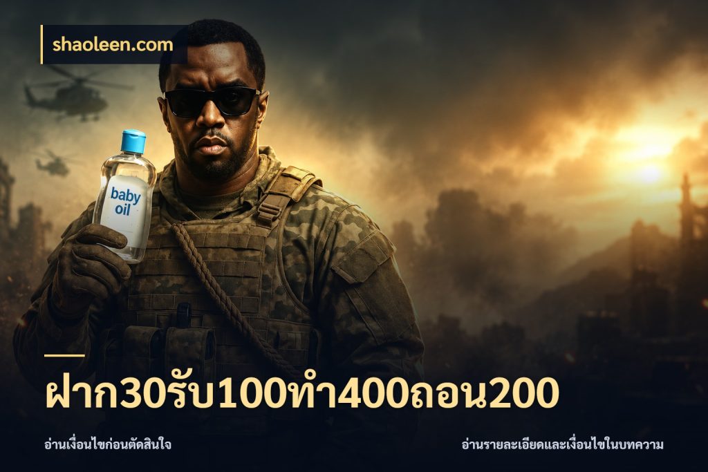 ฝาก30รับ100ทํา400ถอน200 โปรยอดรับที่สายเกมสนใจ ในมุม shaoleen.com