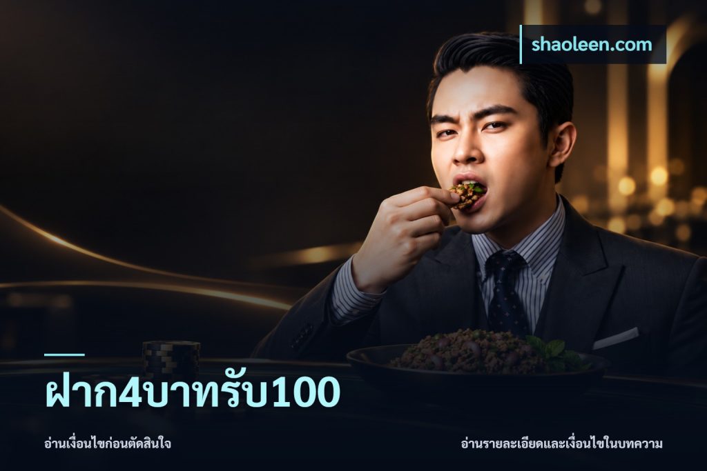 ฝาก4บาทรับ100
