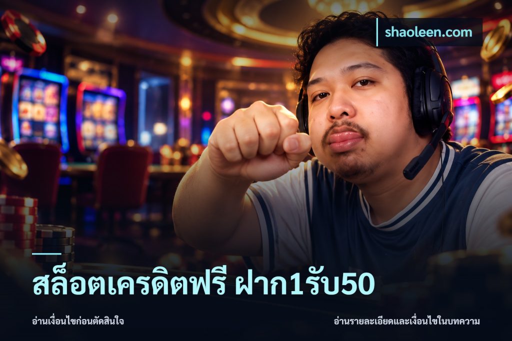 สล็อตเครดิตฟรี ฝาก1รับ50