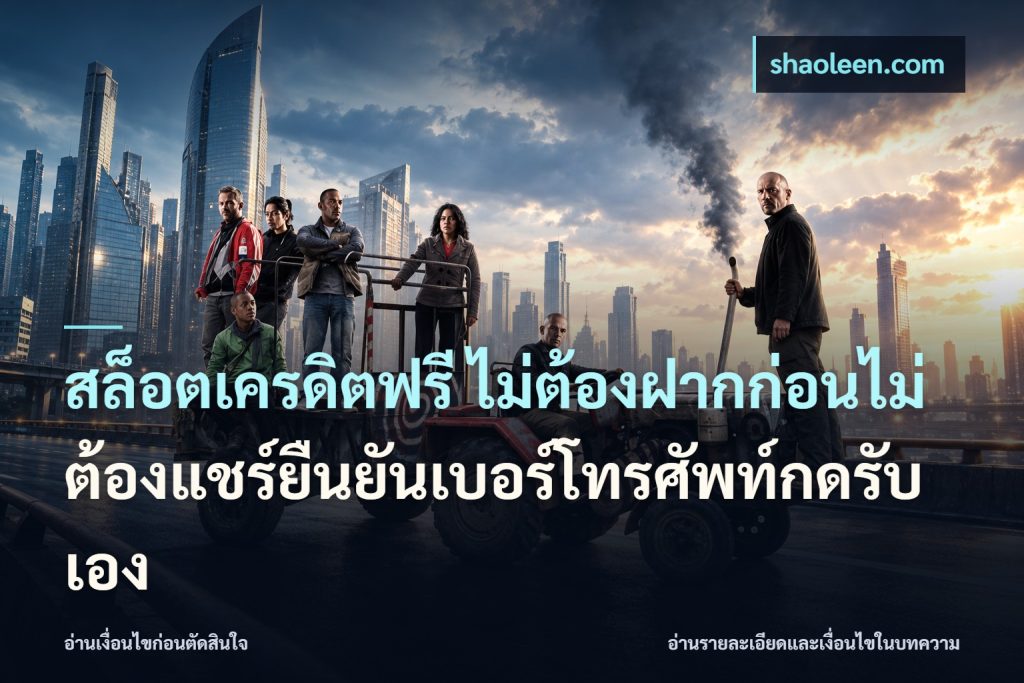 สล็อตเครดิตฟรี ไม่ต้องฝากก่อนไม่ต้องแชร์ยืนยันเบอร์โทรศัพท์กดรับเอง