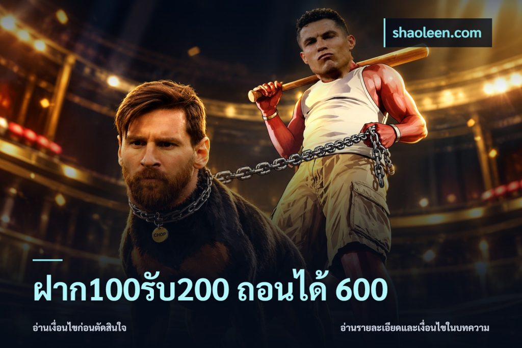 ฝาก100รับ200 ถอนได้ 600