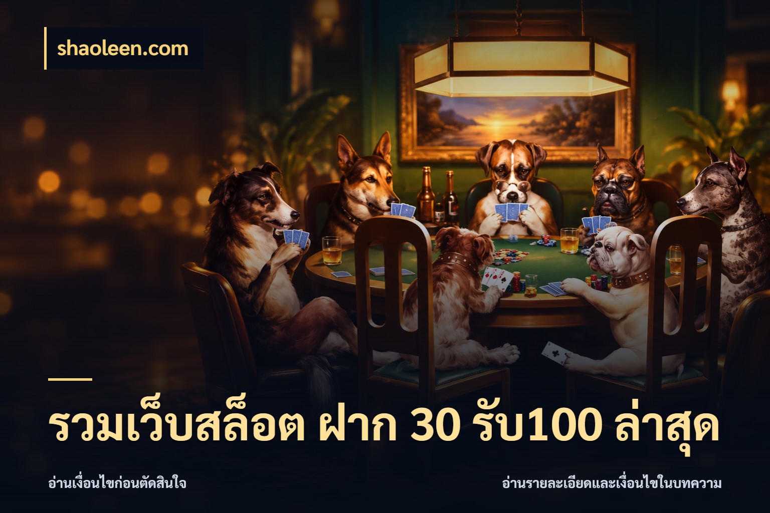 รวมเว็บสล็อต ฝาก 30 รับ100 ล่าสุด เครดิตกับรูปแบบโปรที่ตรงใจ ในมุม shaoleen.com