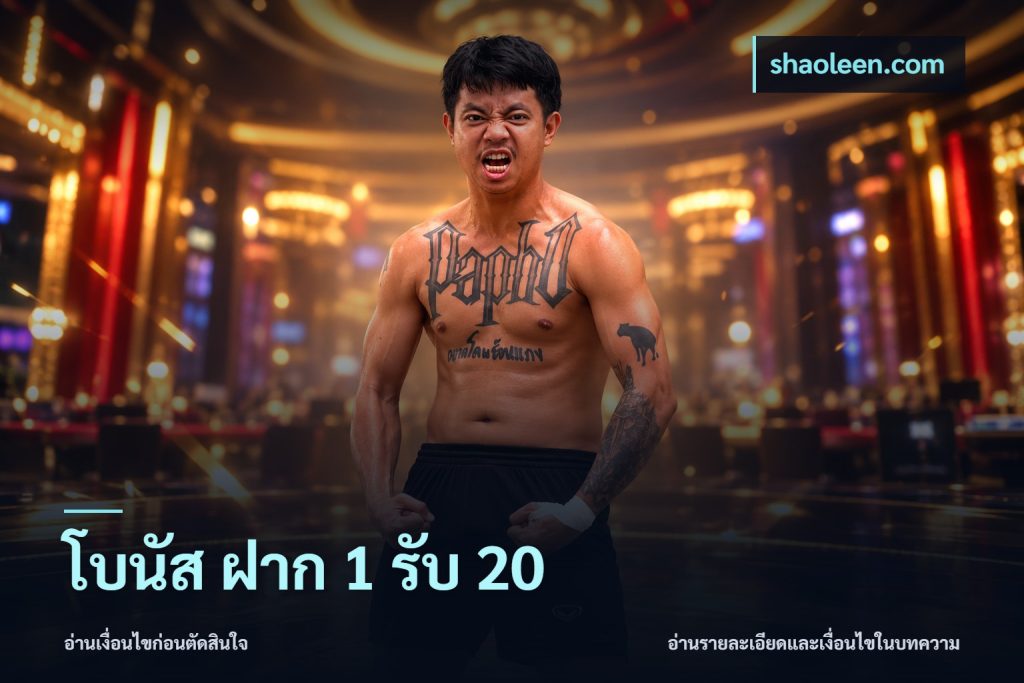 โบนัส ฝาก 1 รับ 20
