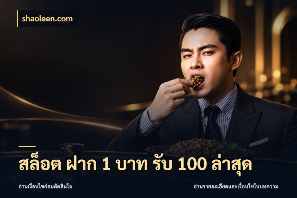 สล็อต ฝาก 1 บาท รับ 100 ล่าสุด จุดเด่นของเครดิตที่คนชอบเกมอยากรู้ สไตล์ shaoleen.com