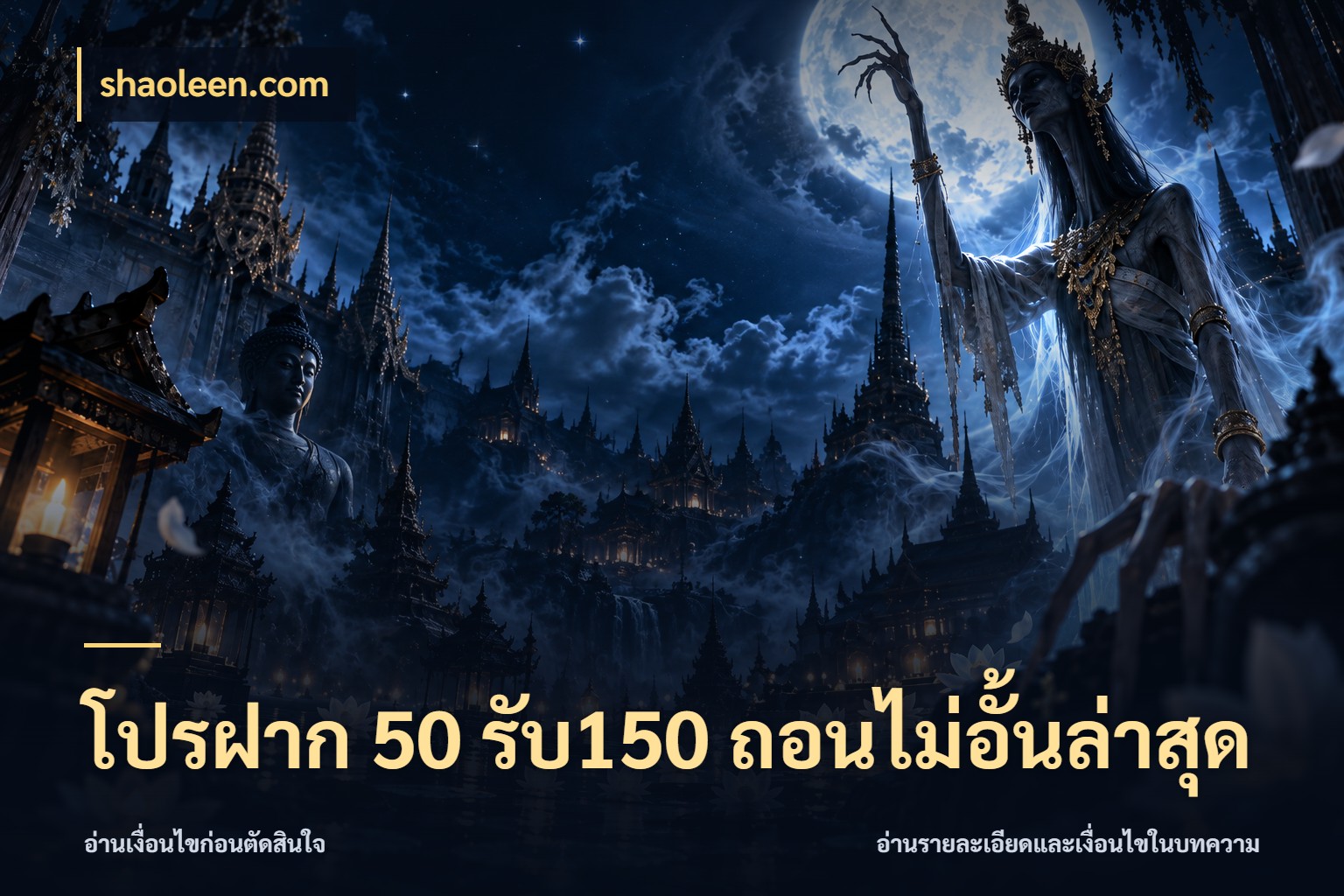 โปรฝาก 50 รับ150 ถอนไม่อั้นล่าสุด เครดิตกับรูปแบบโปรที่ตรงใจ สไตล์ shaoleen.com