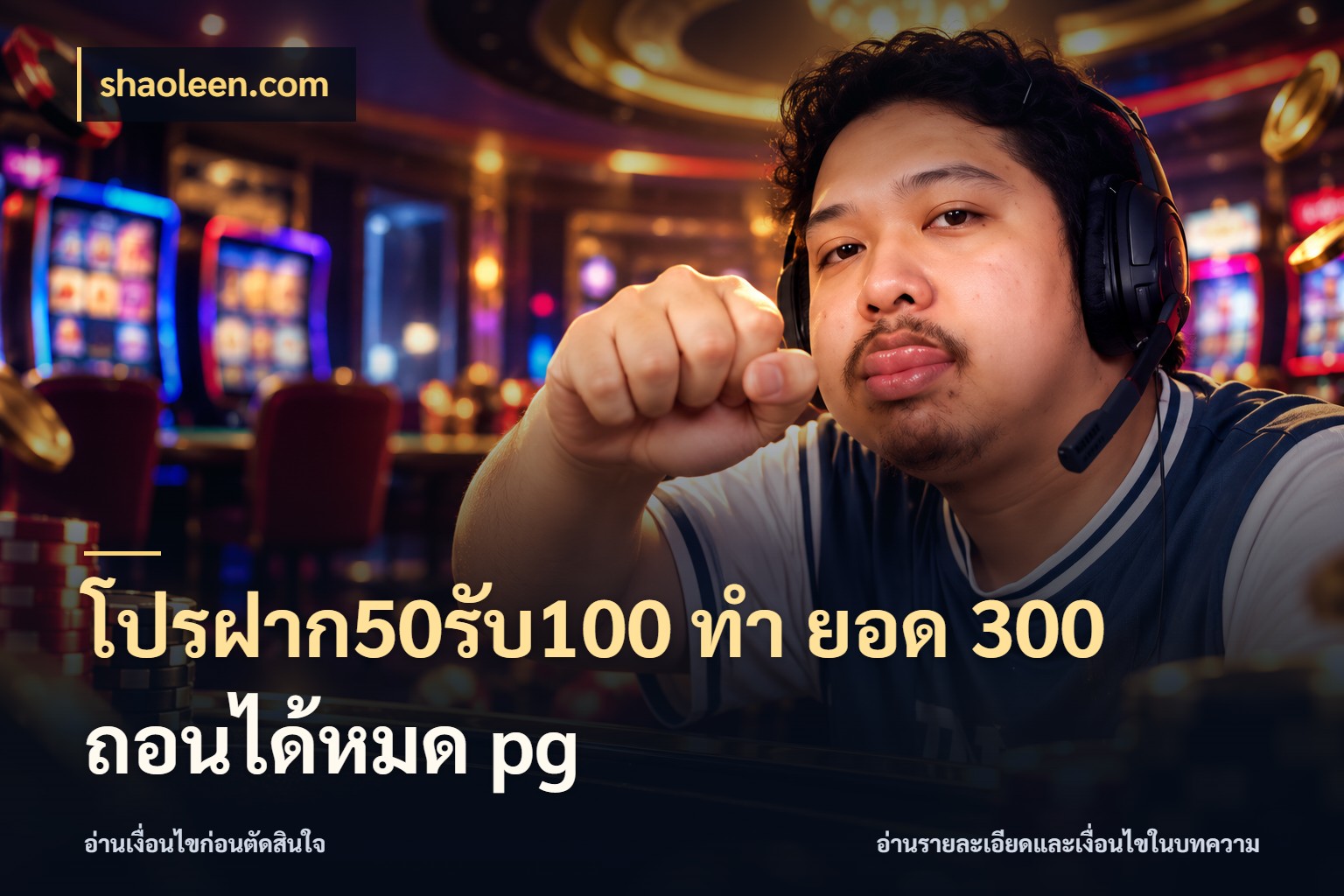 โปรฝาก50รับ100 ทํา ยอด 300 ถอนได้หมด pg โปรกับเกมที่ชอบเลือกให้ตรงสไตล์ กับ shaoleen.com
