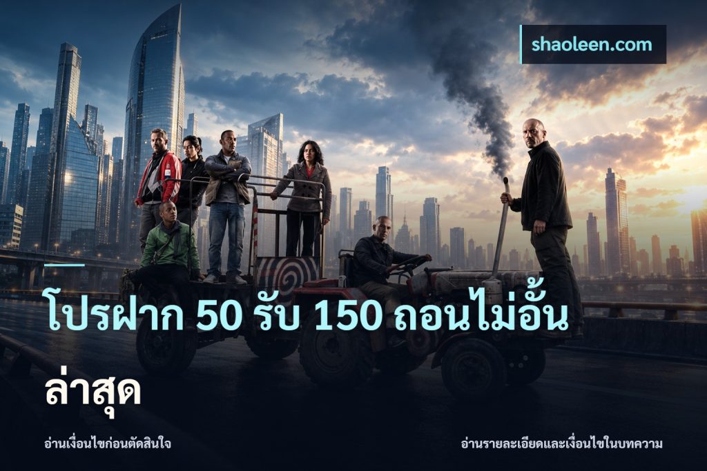 โปรฝาก 50 รับ 150 ถอนไม่อั้น ล่าสุด