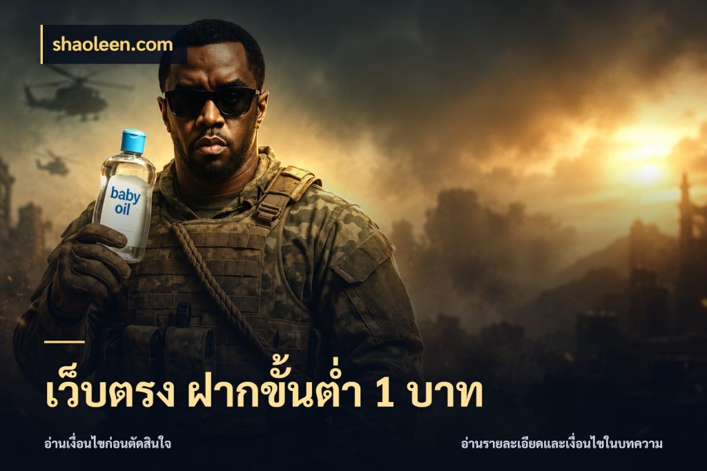 เว็บตรง ฝากขั้นต่ำ 1 บาท เกมที่ชอบในขอบเขตเงินของตัวเอง ในมุม shaoleen.com