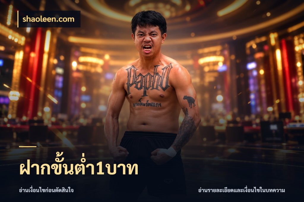 ฝากขั้นต่ำ1บาท เกมที่ชอบในขอบเขตเงินของตัวเอง กับ shaoleen.com