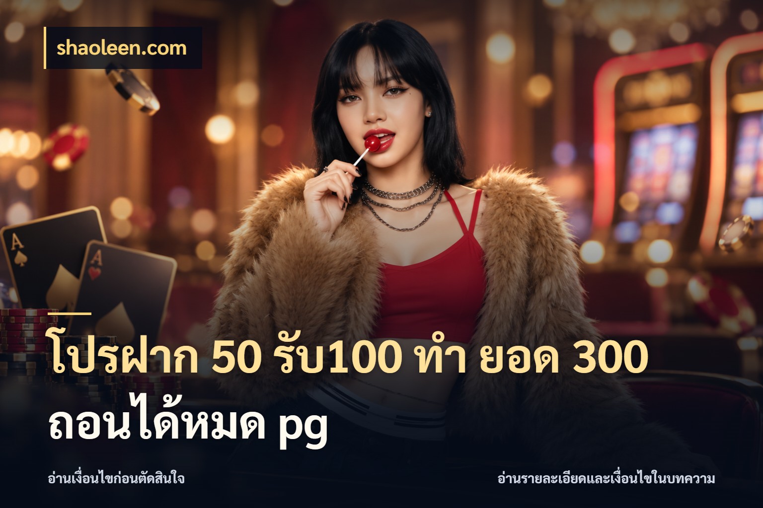 โปรฝาก 50 รับ100 ทํา ยอด 300 ถอนได้หมด pg รูปแบบโบนัสกับสิทธิ์ของสายเกม สไตล์ shaoleen.com