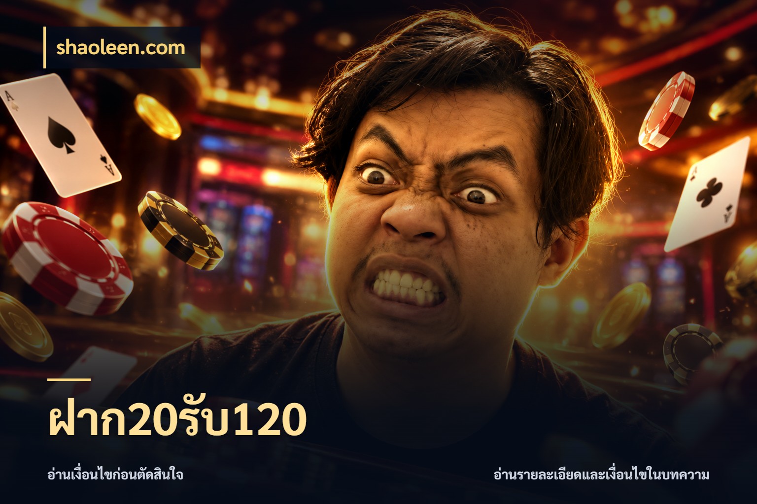 ฝาก20รับ120 จับประเด็นยอดรับก่อนเลือกความสนุก ในมุม shaoleen.com