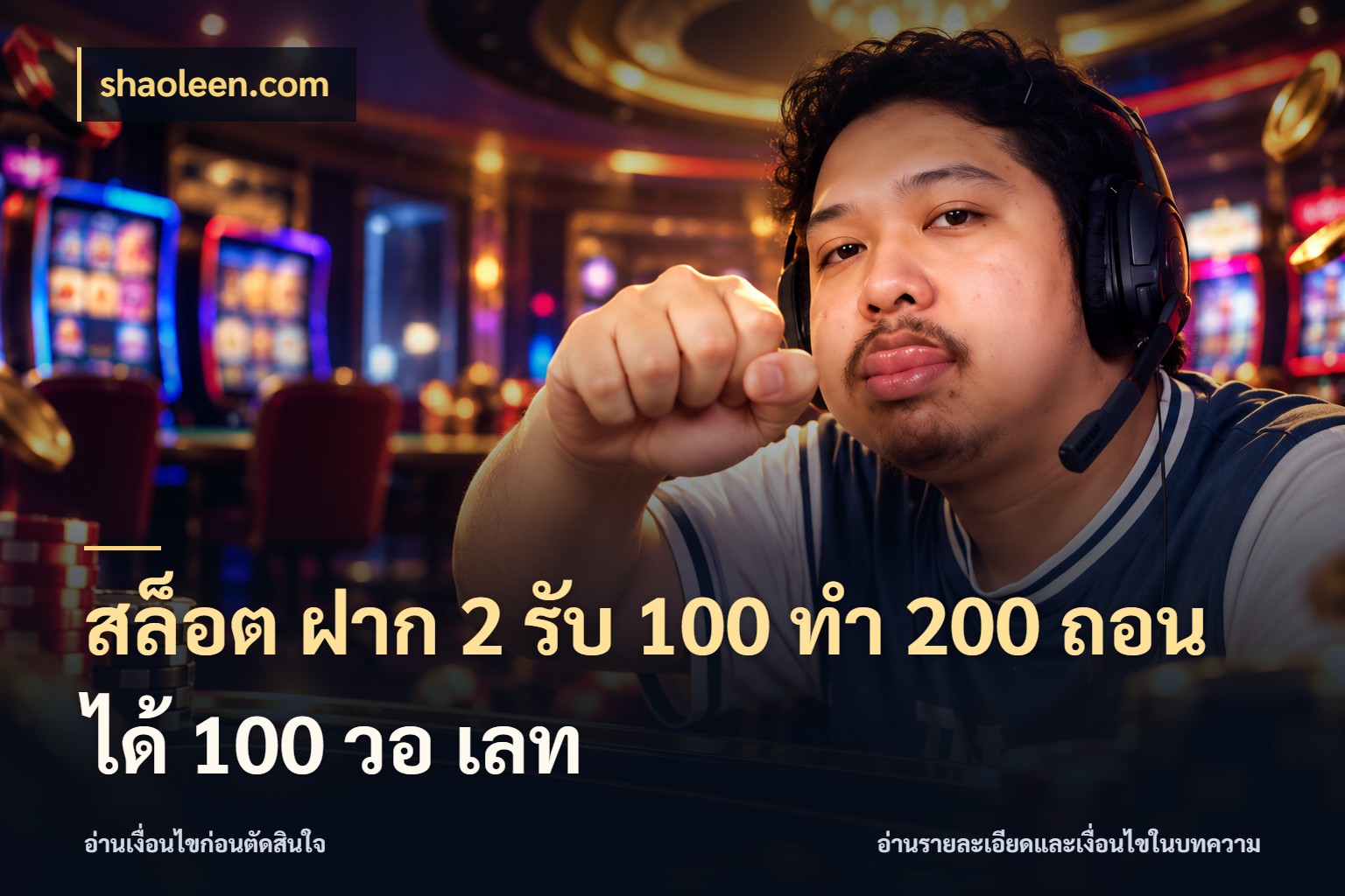 สล็อต ฝาก 2 รับ 100 ทํา 200 ถอนได้ 100 วอ เลท โปรกับเกมที่ชอบเลือกให้ตรงสไตล์ ในมุม shaoleen.com