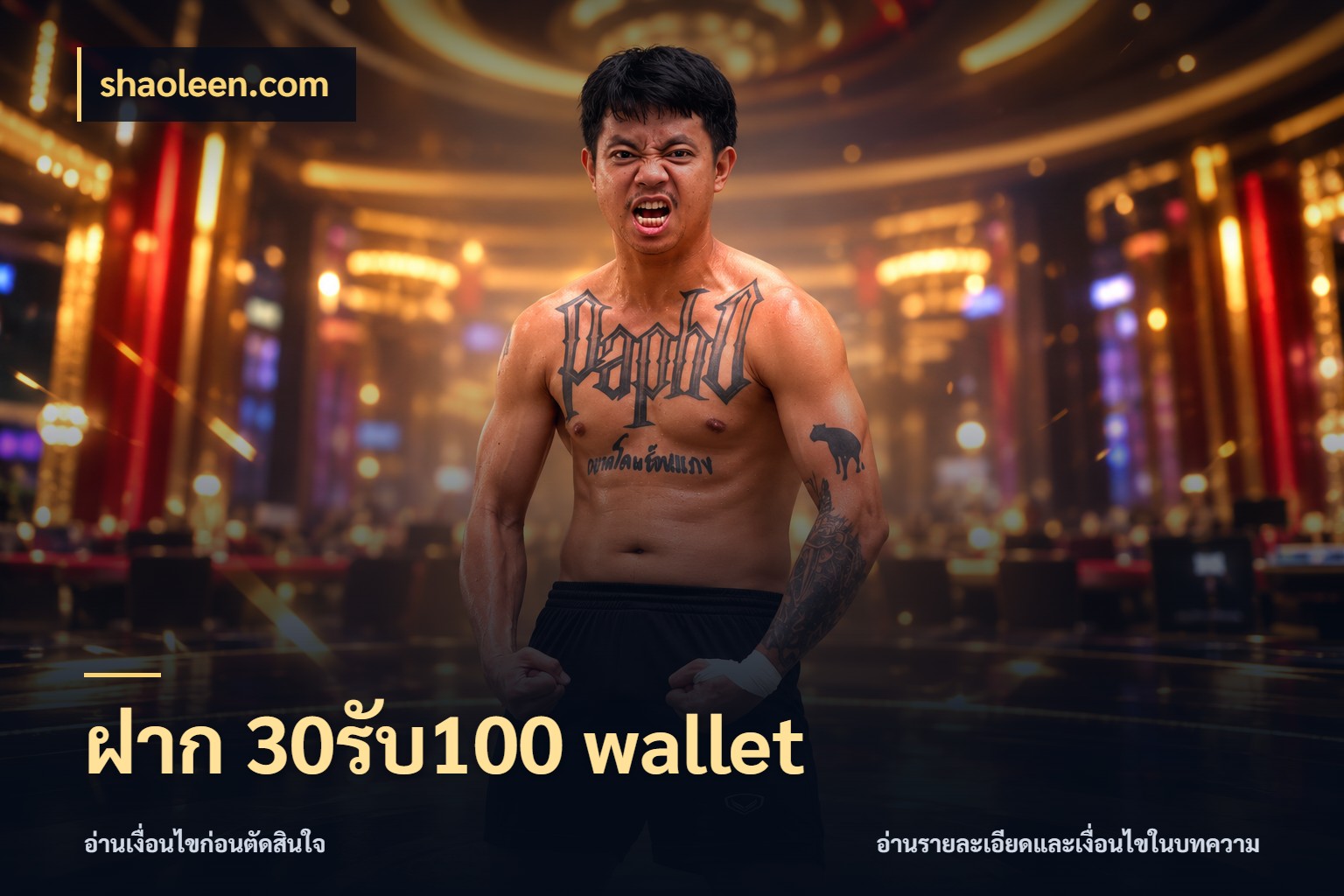 ฝาก 30รับ100 wallet shaoleen.com เปิดมุมโปรให้เข้ากับเกมแนวโปรด