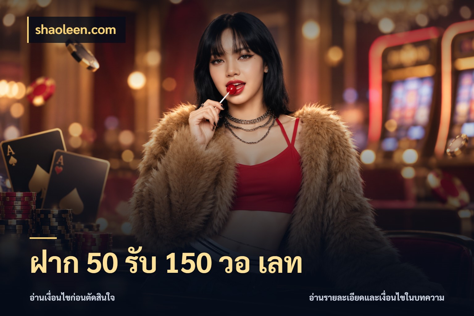 ฝาก 50 รับ 150 วอ เลท เครดิตกับรูปแบบโปรที่ตรงใจ สไตล์ shaoleen.com