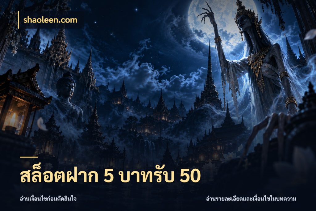 สล็อตฝาก 5 บาทรับ 50 สีสันของโปรฝากและยอดรับ ในมุม shaoleen.com