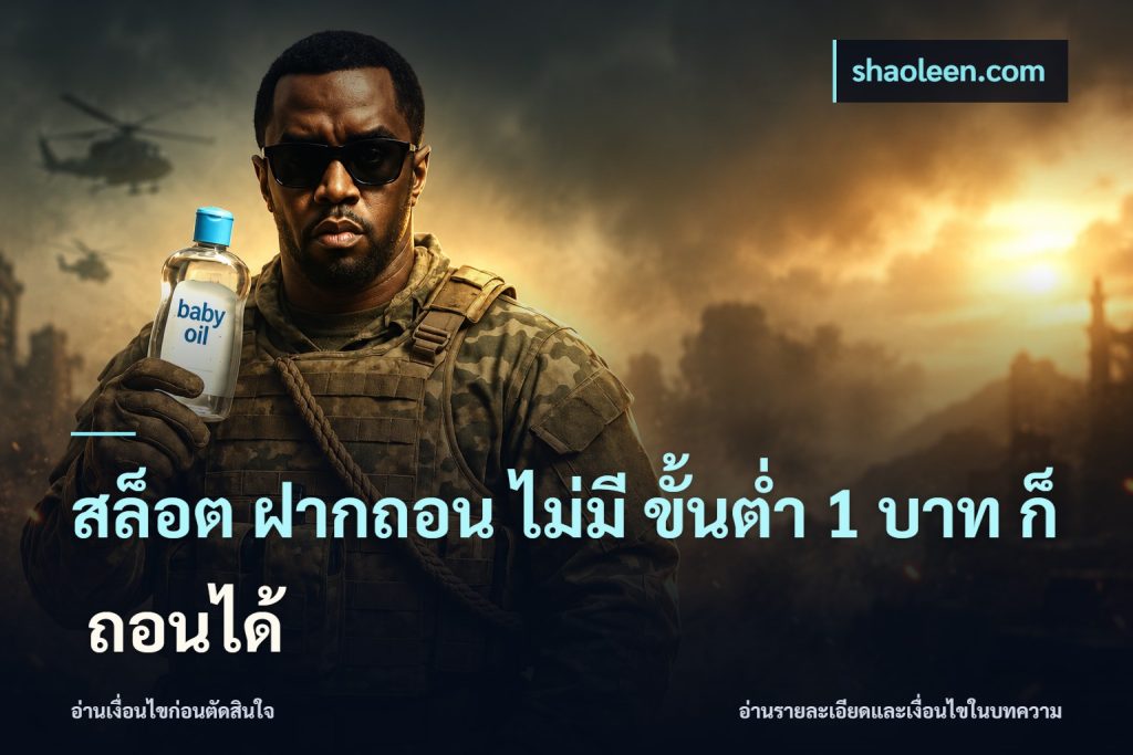 สล็อต ฝากถอน ไม่มี ขั้นต่ำ 1 บาท ก็ ถอนได้