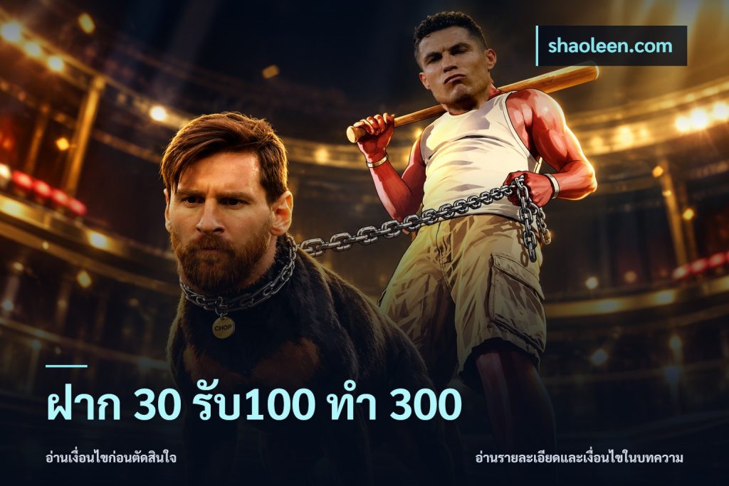 ฝาก 30 รับ100 ทำ 300