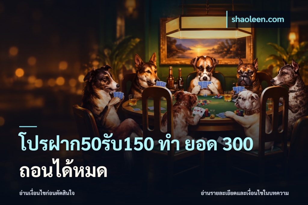 โปรฝาก50รับ150 ทํา ยอด 300 ถอนได้หมด