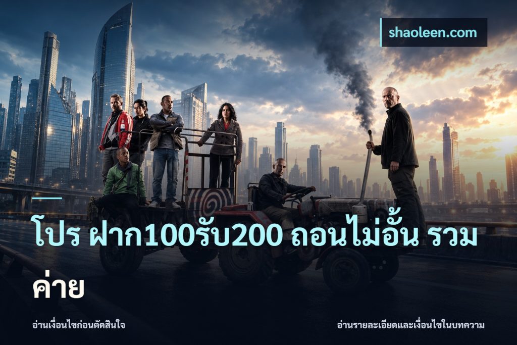 โปร ฝาก100รับ200 ถอนไม่อั้น รวมค่าย