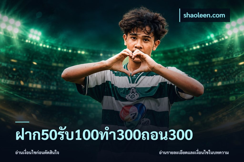 ฝาก50รับ100ทํา300ถอน300