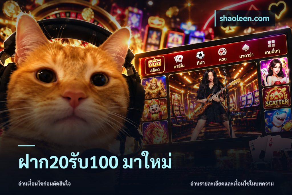 ฝาก20รับ100 มาใหม่