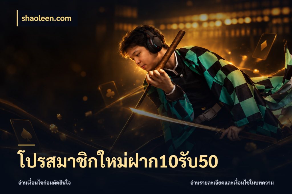 โปรสมาชิกใหม่ฝาก10รับ50
