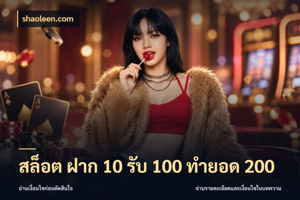สล็อต ฝาก 10 รับ 100 ทำยอด 200 ยอดฝากและยอดรับในมุมของคนชอบลุ้น สไตล์ shaoleen.com